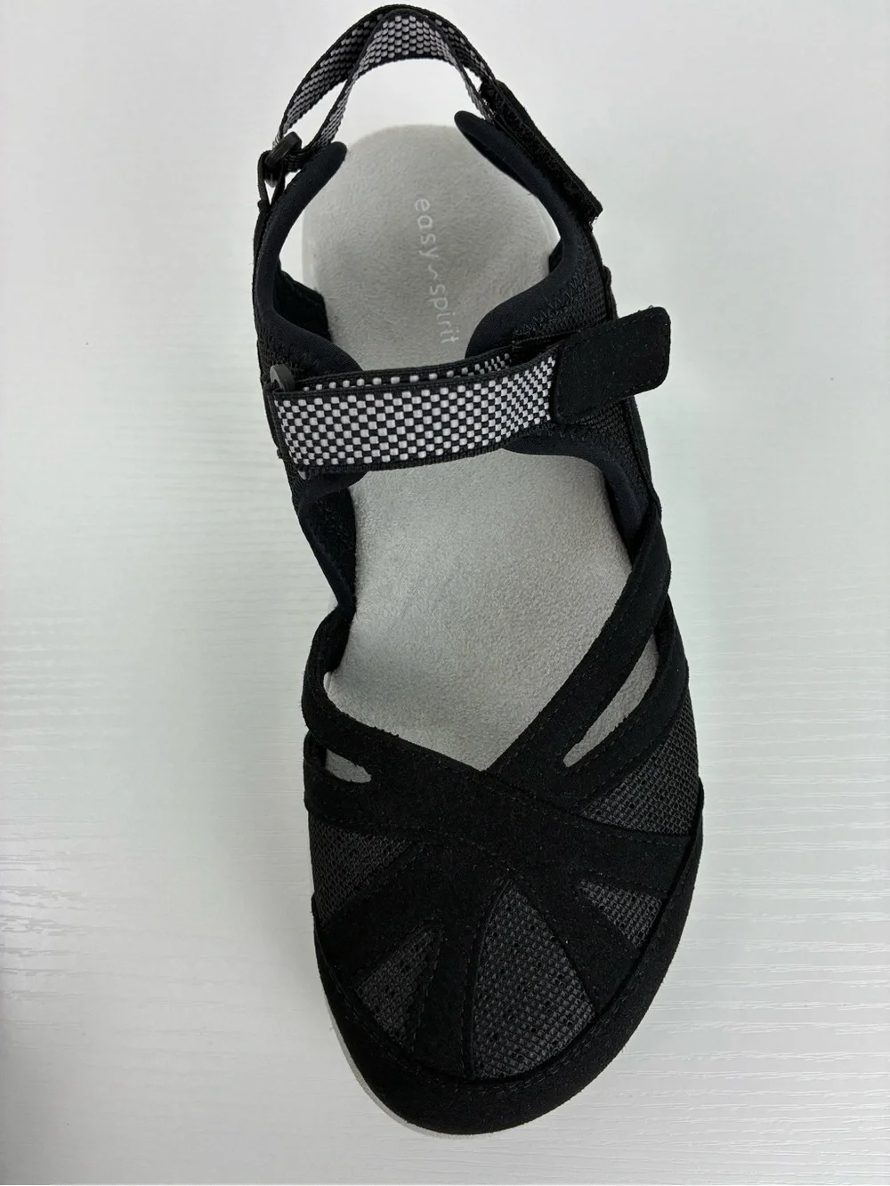 Easy Spirit Esplash Black Water Resistant Sport Sandals Womens 8M Comfort